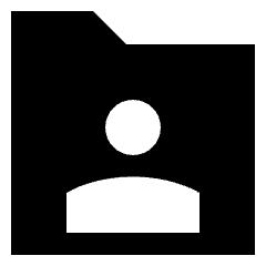 User Folder Icon from Sharp Solid Set