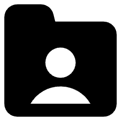 User Folder Icon from Core Solid Set
