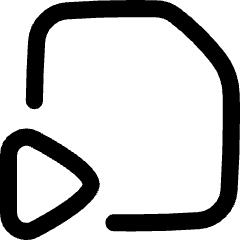 Video File Play Icon from Flex Line Set