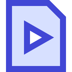 Video File Play Icon from Sharp Duo Set