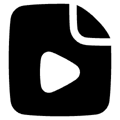 Video File Play Icon from Plump Solid Set