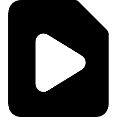 Video File Play Icon from Core Solid Set