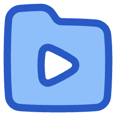 Video Folder Play Icon from Plump Duo Set