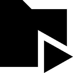 Video Folder Play Alternative Icon from Sharp Solid Set