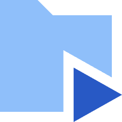 Video Folder Play Alternative Icon from Sharp Flat Set