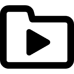 Video Folder Play Icon from Core Remix Set