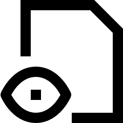 View Document Files Icon from Sharp Line Set