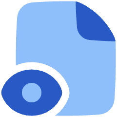 View Document Files Icon from Plump Flat Set