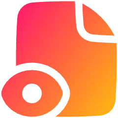 View Document Files Icon from Plump Gradient Set