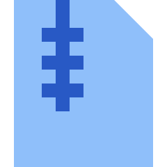 Zip File Icon from Sharp Flat Set