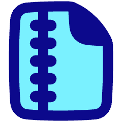 Zip File Icon from Plump Pop Set