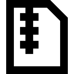 Zip File Icon from Sharp Remix Set