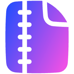 Zip File Icon from Plump Gradient Set