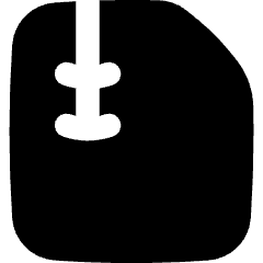 Zip File Icon from Flex Solid Set