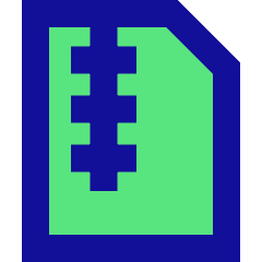 Zip File Icon from Sharp Pop Set