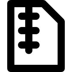 Zip File Icon from Micro Line Set