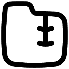 Zip Folder Icon from Flex Line Set