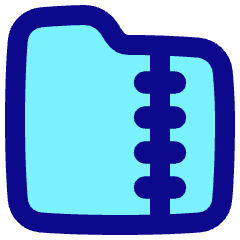 Zip Folder Icon from Plump Pop Set