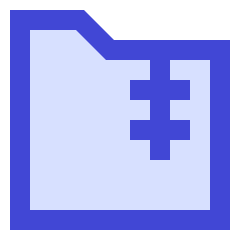 Zip Folder Icon from Sharp Duo Set