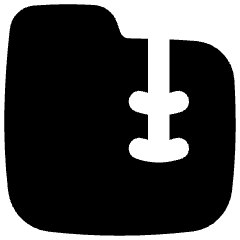 Zip Folder Icon from Flex Solid Set