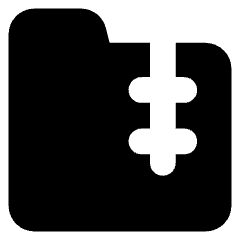 Zip Folder Icon from Core Solid Set