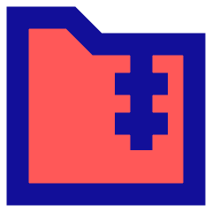 Zip Folder Icon from Sharp Pop Set