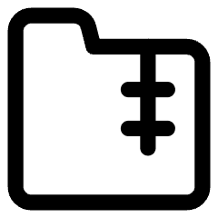 Zip Folder Icon from Core Line Set