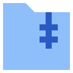 Zip Folder Icon from Sharp Flat Set