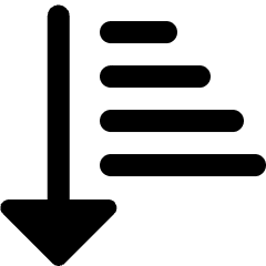 Arrange List Descending 1 Icon from Ultimate Bold Set