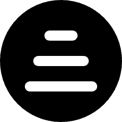 Filter Sort Lines Ascending Circle Icon from Ultimate Bold Set