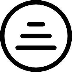 Filter Sort Lines Ascending Circle Icon from Ultimate Regular Set