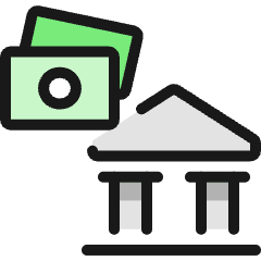 Saving Bank Cash Icon from Ultimate Colors Set
