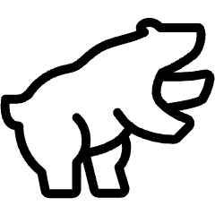 Saving Bear Market Icon from Ultimate Light Set