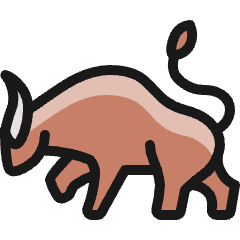 Saving Bull Icon from Ultimate Colors Set