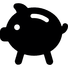 Saving Piggy Bank Icon from Ultimate Bold Set