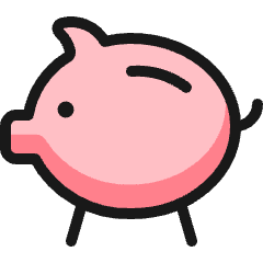 Saving Piggy Bank Icon from Ultimate Colors Set