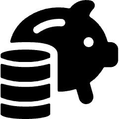 Saving Piggy Coins Icon from Ultimate Bold Set