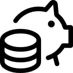 Saving Piggy Coins Icon from Ultimate Regular Set