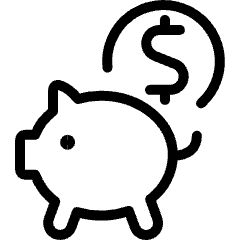 Saving Piggy Dollars Icon from Ultimate Light Set