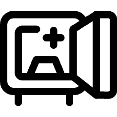 Saving Safe Open Icon from Ultimate Regular Set