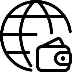 Saving Wallet International Icon from Ultimate Light Set