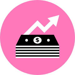 Money Increase Icon from Kameleon Pop Set