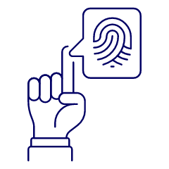 Fingerprint Hand 1 Illustration from UX Line Set