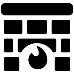 Fireplace 1 Icon from Ultimate Bold Set