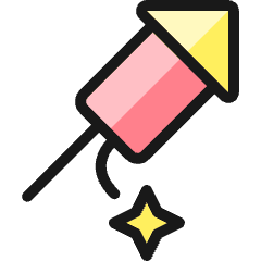 Fireworks Rocket Icon from Ultimate Colors Set