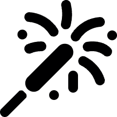 Fireworks Stick Icon from Ultimate Bold Set