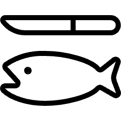 Fishing Bait Fish Icon from Ultimate Light Set