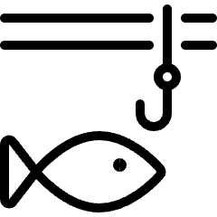 Fishing Hook Fish 1 Icon from Ultimate Light Set