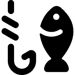 Fishing Hook Fish Icon from Ultimate Bold Set