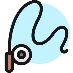 Fishing Line Icon from Ultimate Colors Set